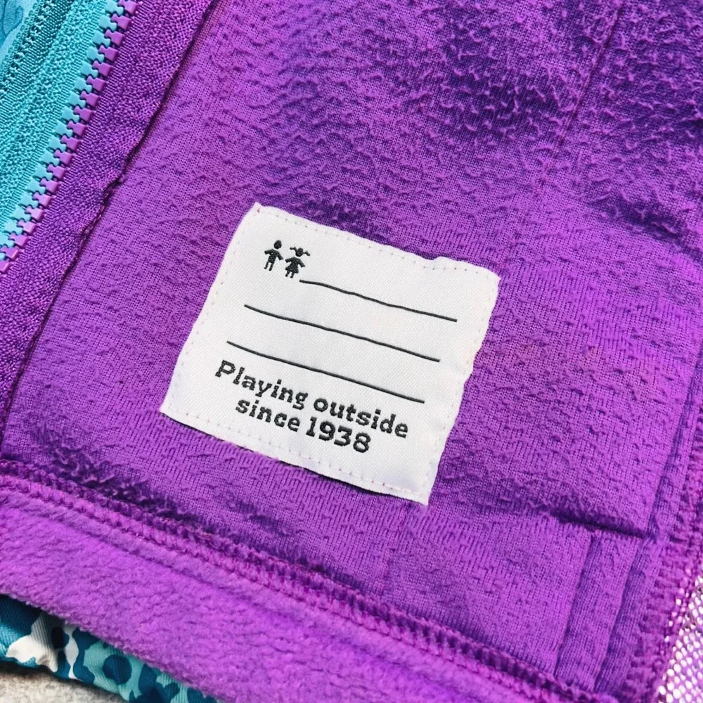Columbia Interchange Jacket Kids Medium 10/12 Blue Floral Omni-Heat 3-in-1